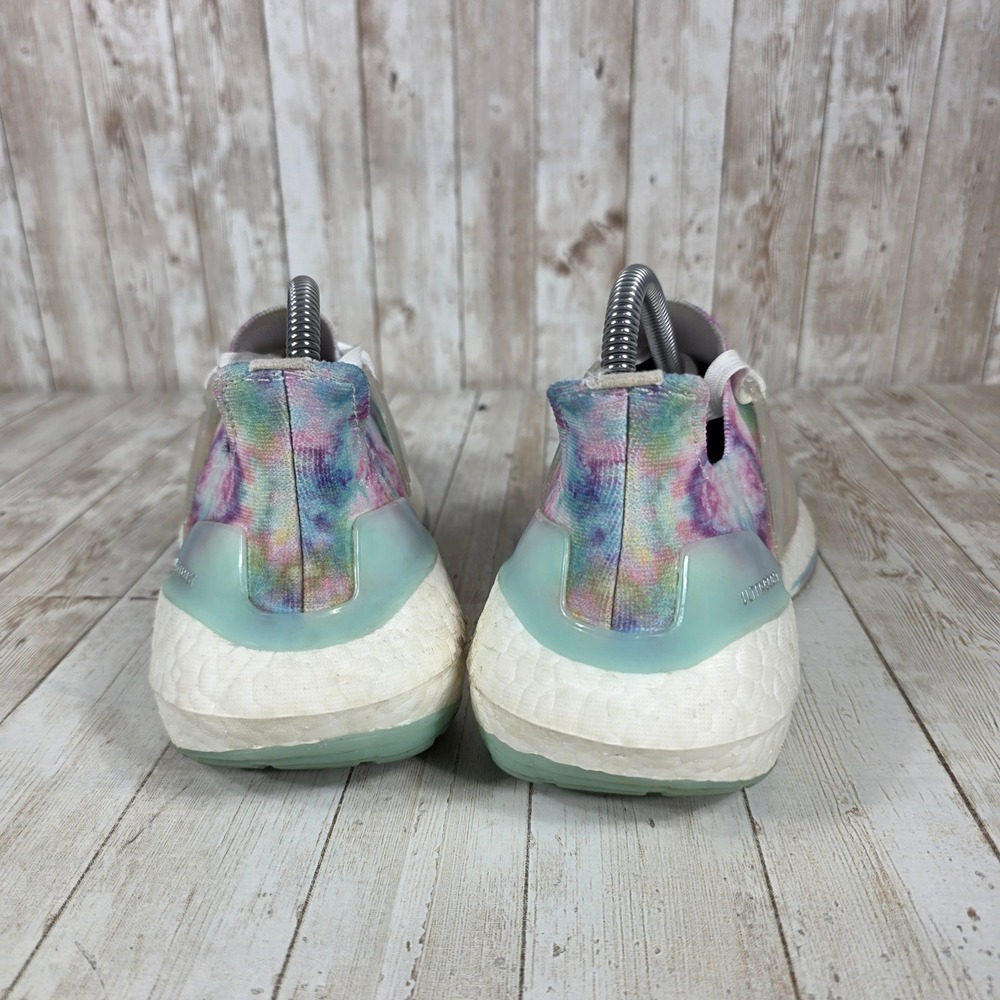 Adidas Ultraboost 21 Primeblue Running Shoes Tie Dye Multi Color Womens Size 7 - Picture 3 of 8